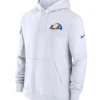Los Angeles Rams Sideline Club White Hoodie