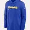 Los Angeles Rams Sideline Performance Long Sleeve T-Shirt Hoodie