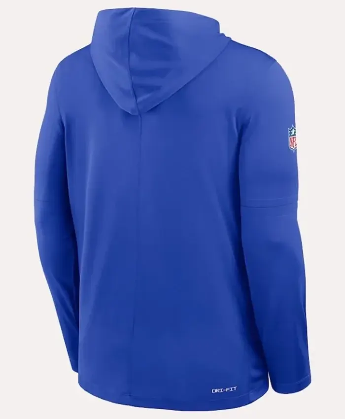 Los Angeles Rams Sideline Performance Long Sleeve T-Shirt Hoodie For Sale
