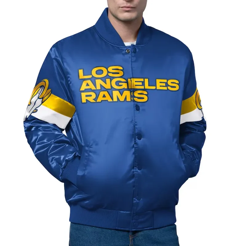 Los Angeles Rams Triple Option Varsity Jacket