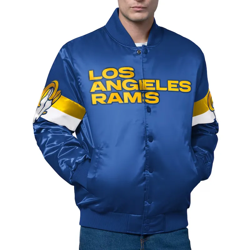 Los Angeles Rams Triple Option Varsity Jacket