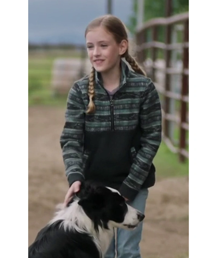 Lyndy Borden Heartland S19 Black Half Zip Pullover Jacket