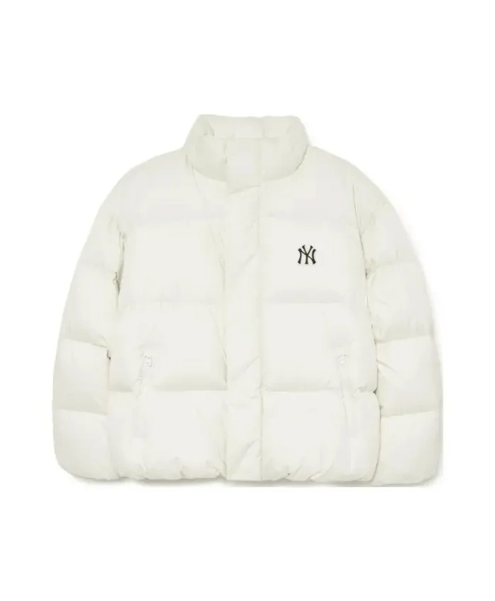 MLB New York Yankees 2025 Unisex Puffer Jacket White Front