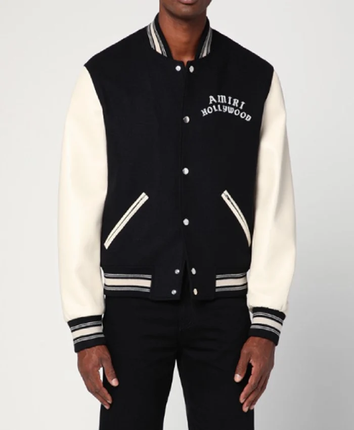 Made in Chelsea S30 Black Varsity Jacket For Sale