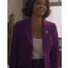 Mae Silver Boston Blue S01 Purple Blazer