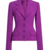 Mae Silver Boston Blue S01 Purple Blazer For Sale