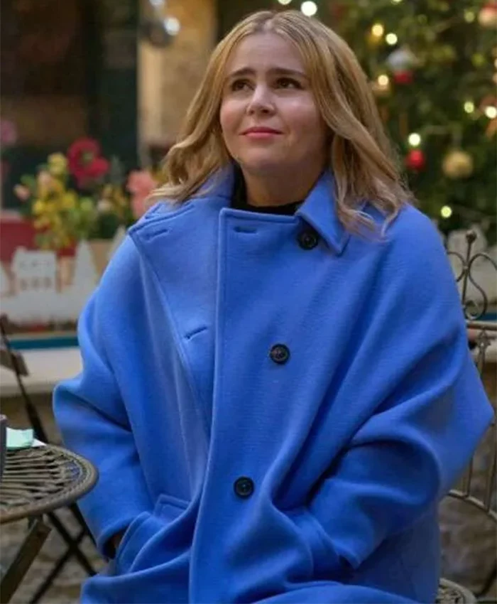 Mae Whitman The Twelve Dates Til Christmas Blue Coat