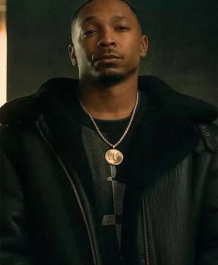 Malcolm M. Mays Power Book III Shearling Leather Jacket