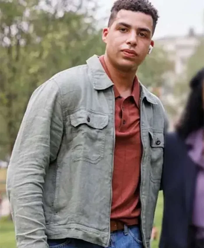 Marcus Scribner Boston Blue S01 Grey Cotton Jacket