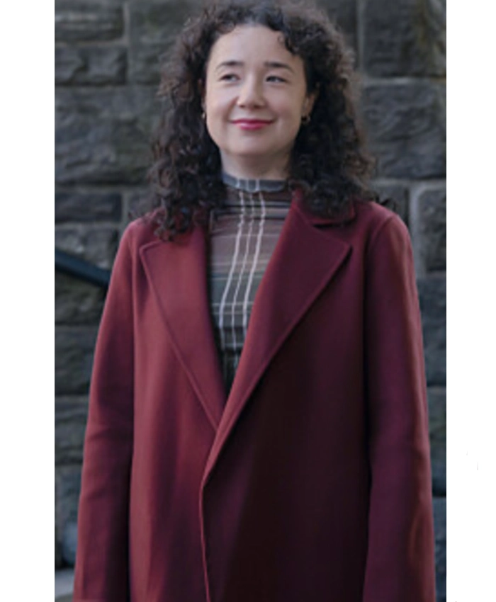 Marissa Gold Elsbeth S03 Maroon Coat