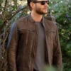 Mark Meachum Countdown S01 Brown Leather Jacket