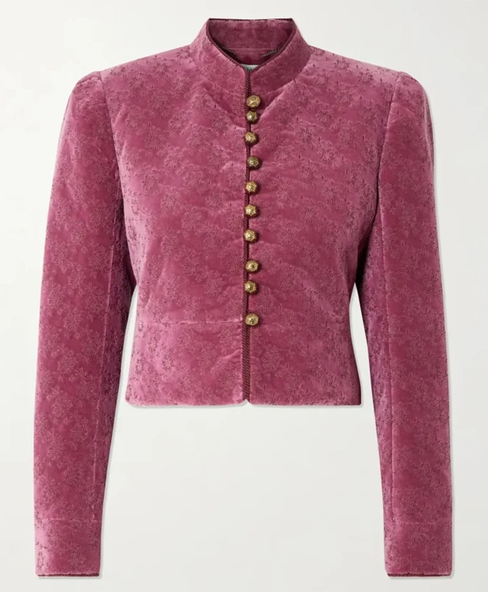Marlo Thomas The Today Show Velvet Jacket For Sale