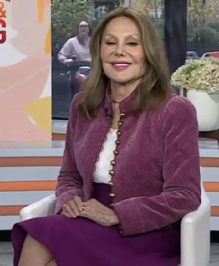 Marlo Thomas The Today Show Velvet Jacket
