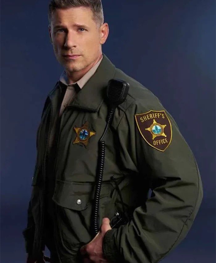 Matt Lauria Sheriff Country S01 Green Uniform Jacket