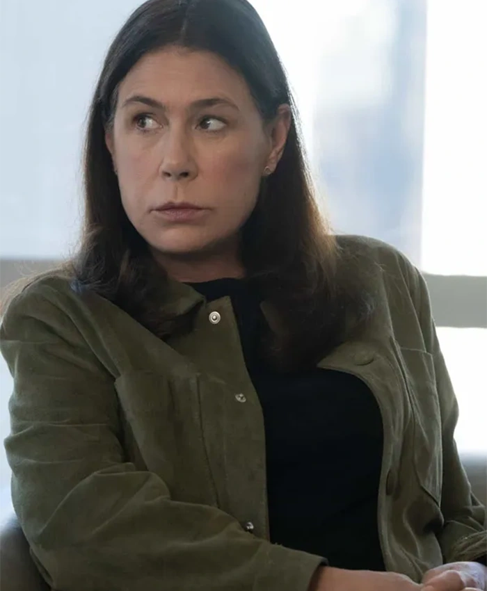 Maura Tierney Law and Order S25 Suede Leather Jacket