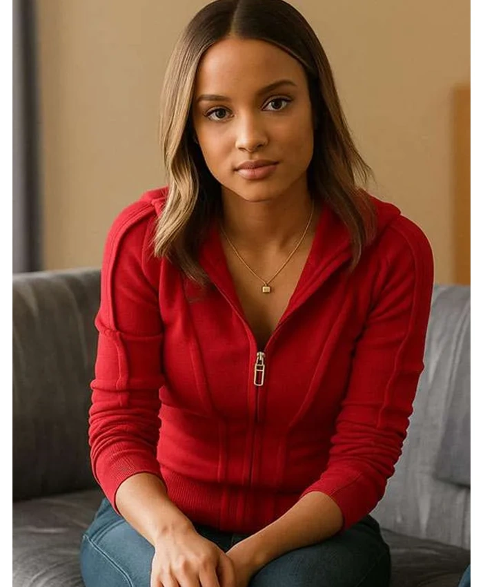 May Grant 9-1-1 S09 Red Hooded Jacket