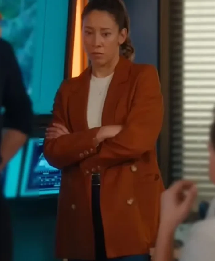 Mayko Nguyen Hudson and Rex S08 Brown Blazer