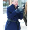 Melissa Joan Hart A Merry Little Ex-Mas Blue Belted Coat