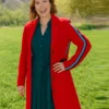Melissa Peterman Finding Mr Christmas S02 Red Coat For Sale