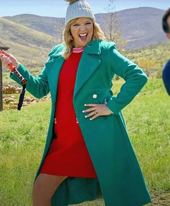 Melissa Peterman Finding Mr Christmas S02 Wool Coat