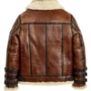 Mens Wear Brown Leather Aviator Jacket