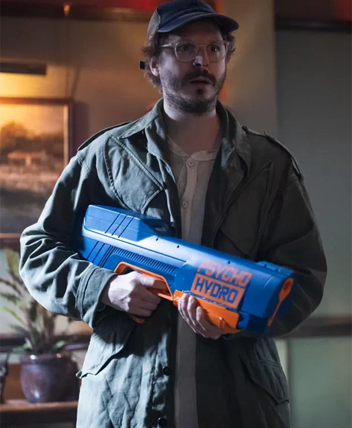 Michael Cera The Running Man Green Cotton Jacket