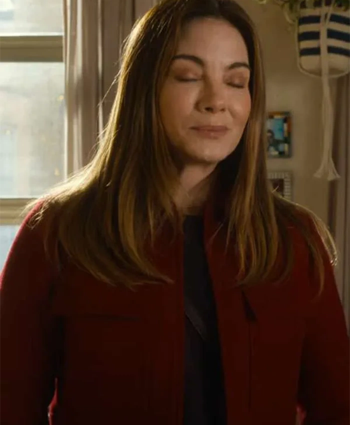 Michelle Monaghan The Family Plan 2 Red Jacket For Sale