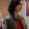 Mickey Fox Sheriff Country Tv Series Morena Baccarin Brown Leather Jacket