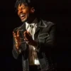 Milan 2025 Jon Batiste Black Denim Jacket