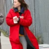 Milly Alcock New York City Red Coat For Sale