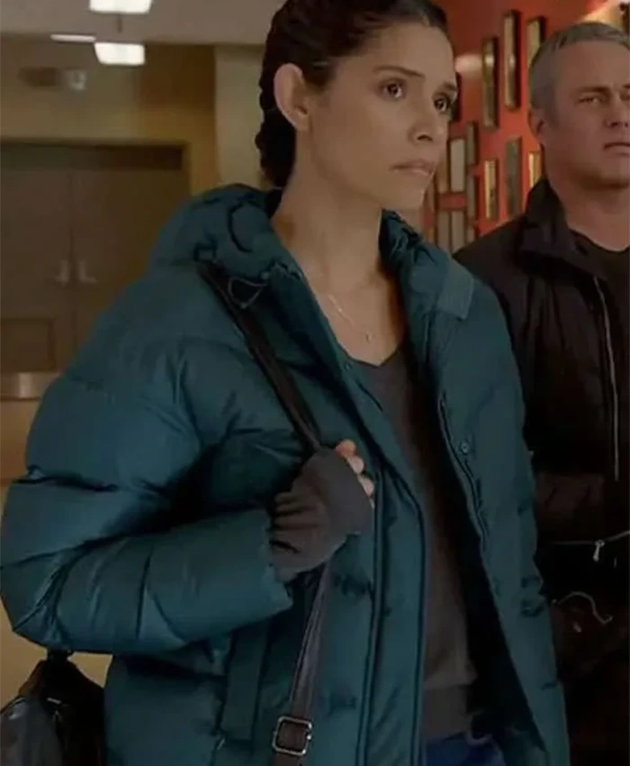Miranda Rae Mayo Chicago Fire S13 Puffer Jacket