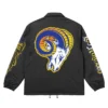 Mister Cartoon x Los Angeles Rams Black Coach Jacket Fofr Sale