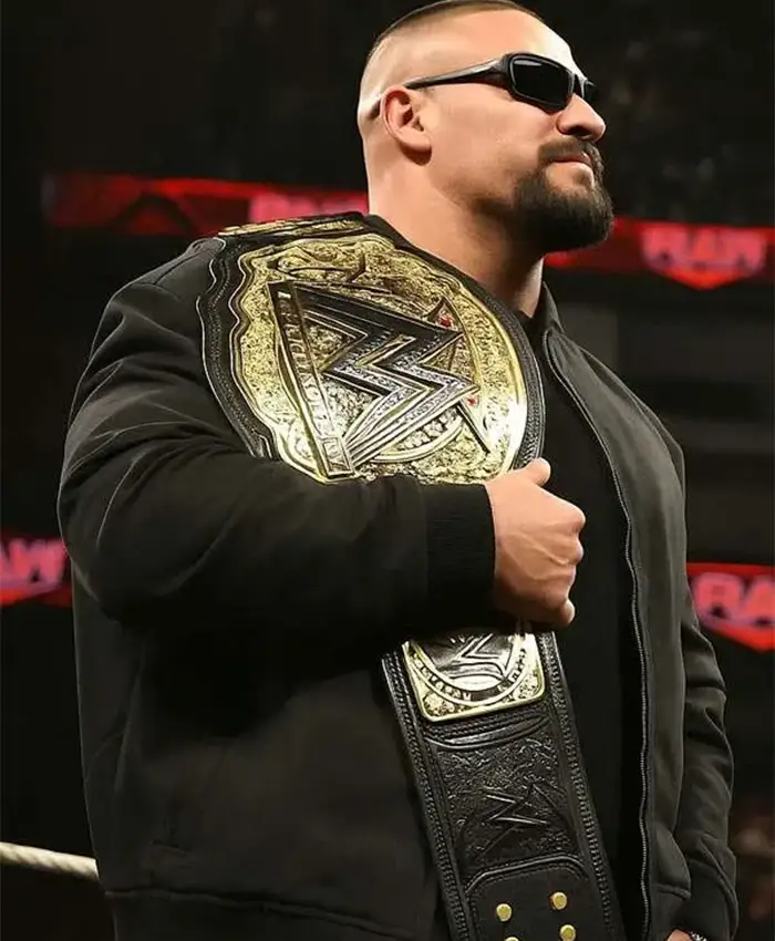 Monday Night RAW Bron Breakker Black Bomber Jacket For Sale