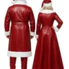 Mr. and Mrs Santa Claus Shearling Leather Couple Costume for Christmas