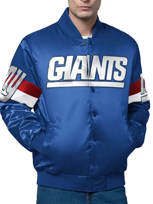 NY Giants Triple Option Varsity Jacket