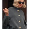 Naomi Watts All is Fair S01 Grey Buttoned Front Cape