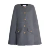 Naomi Watts All is Fair S01 Grey Buttoned Front Cape For Sale