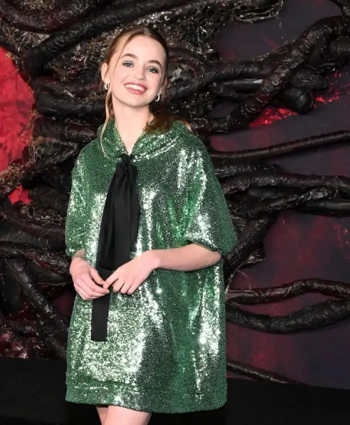 Nell Fisher Stranger Things S05 Sequin Hooded Dress For Sale