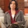 Neve Campbell Scream 7 Grey Suede Leather Jacket For Sale