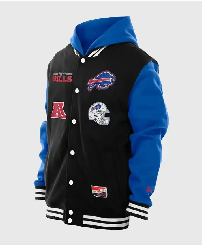 New Era Buffalo Bills Blue Hooded Jacket For Sale