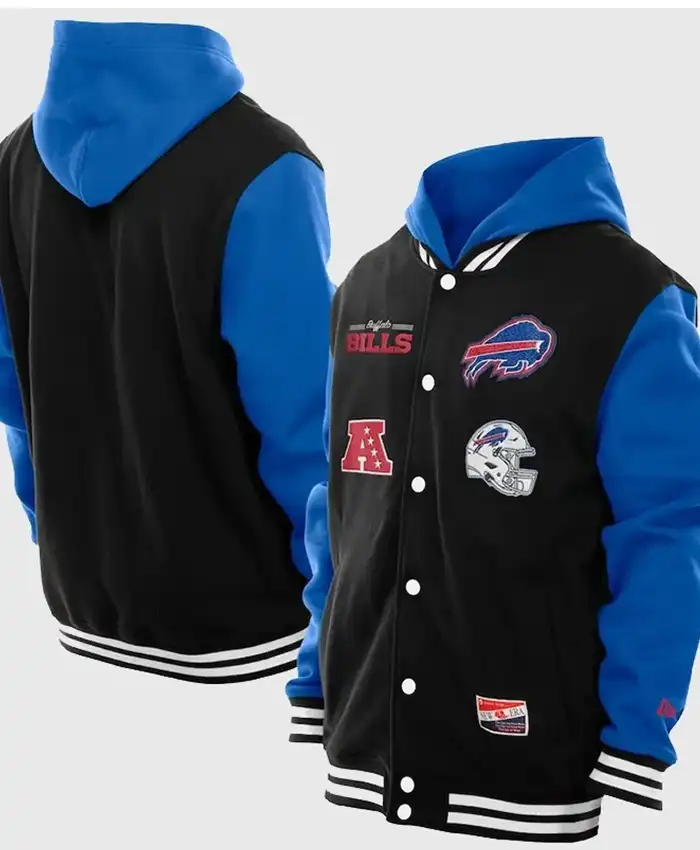 New Era Buffalo Bills Blue Hooded Jacket