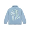 New York Yankees MLB 2025 Unisex Sherpa Jacket Blue Back