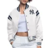 New York Yankees White Starter Bomber Jacket