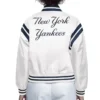 New York Yankees White Starter Bomber Jacket For Sale