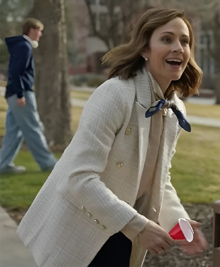 Nikki Deloach Home Turf White Blazer