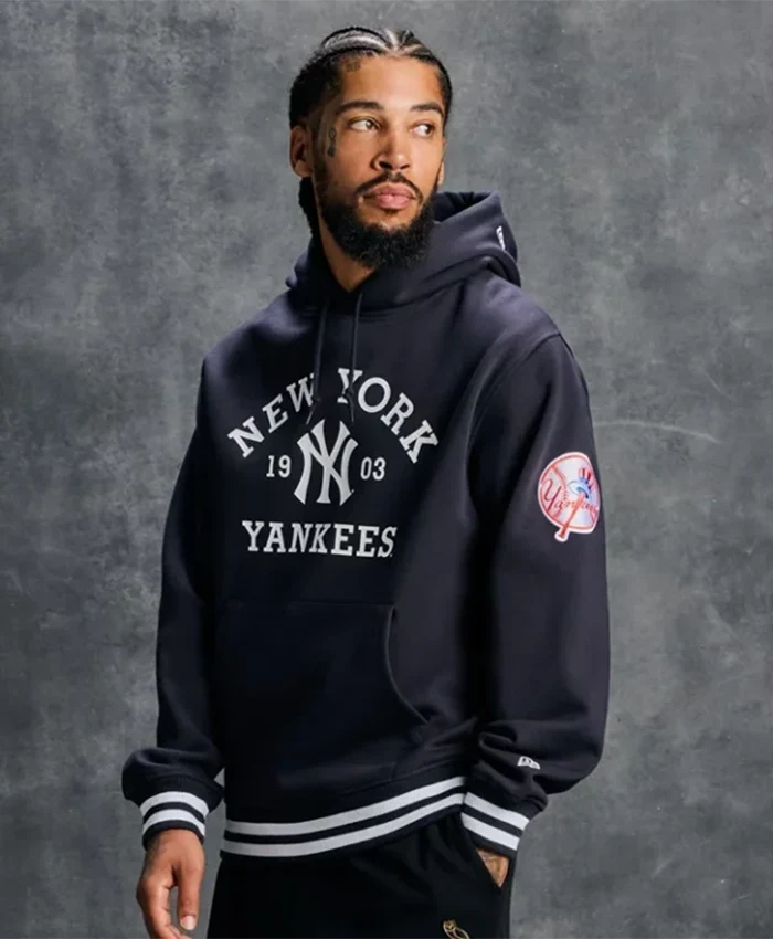 OVO x New Era x MLB New York Yankees Navy Hoodie