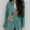 Olivia Harms The Road S01 Printed Blazer For Sale