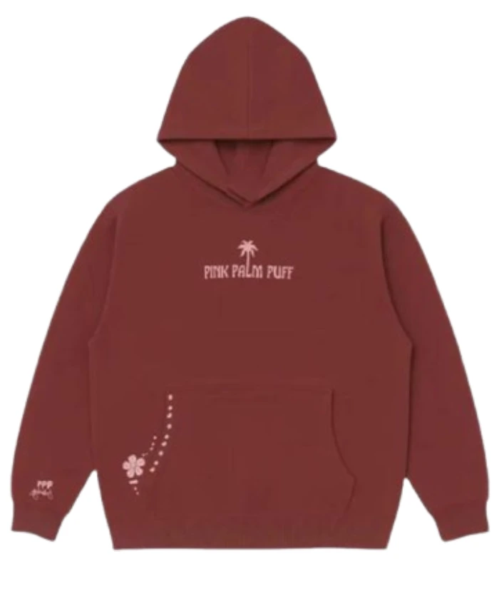 PPP X Embreigh Pullover Hoodie Brown Front
