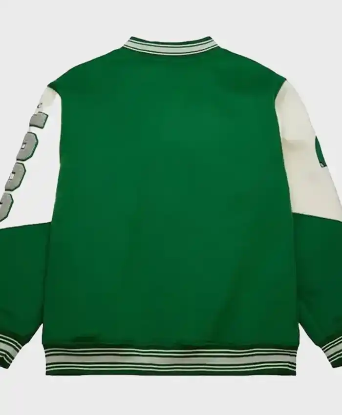 Philadelphia Eagles Kelly Green Vintage Varsity Jacket For Sale