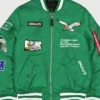 Philadelphia Eagles New Era x Alpha Bomber Jacket